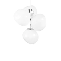 Melt Chandelier mini taklampa opal/silver
