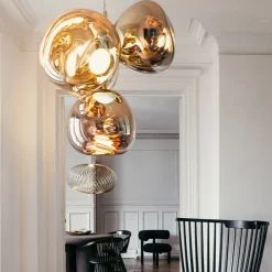 Melt Chandelier mini taklampa guld