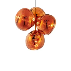Melt Chandelier mini taklampa koppar