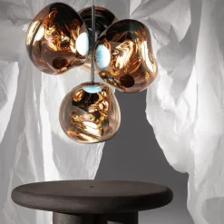 Melt Chandelier mini taklampa koppar