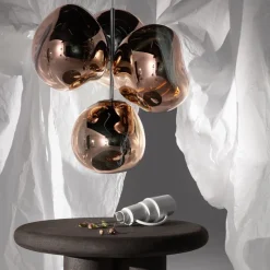 Melt Chandelier mini taklampa koppar