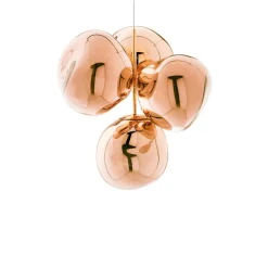 Melt Chandelier mini taklampa koppar