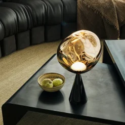 Melt Cone Fat bordslampa guld