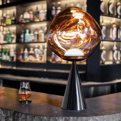 Melt Cone Fat bordslampa koppar