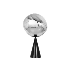 Melt Cone Fat bordslampa silver
