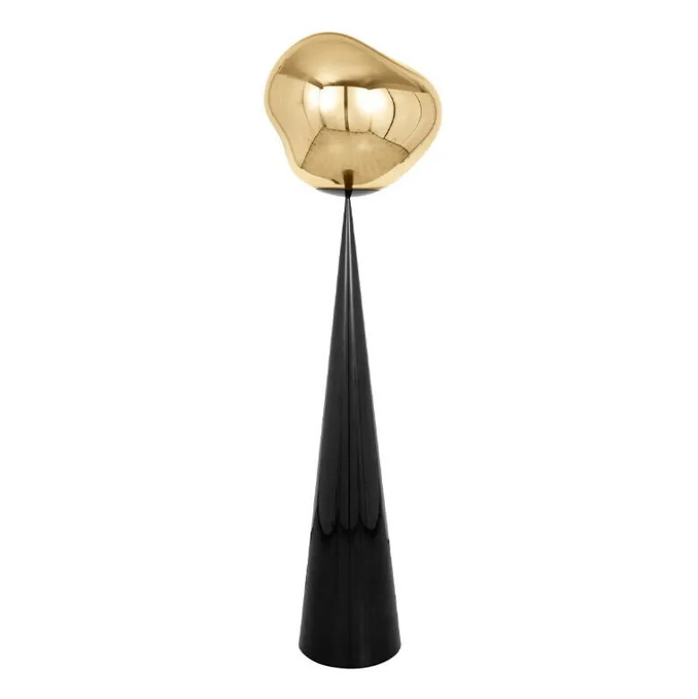Melt Cone Fat golvlampa guld
