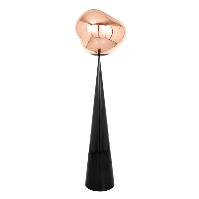 Melt Cone Fat golvlampa koppar
