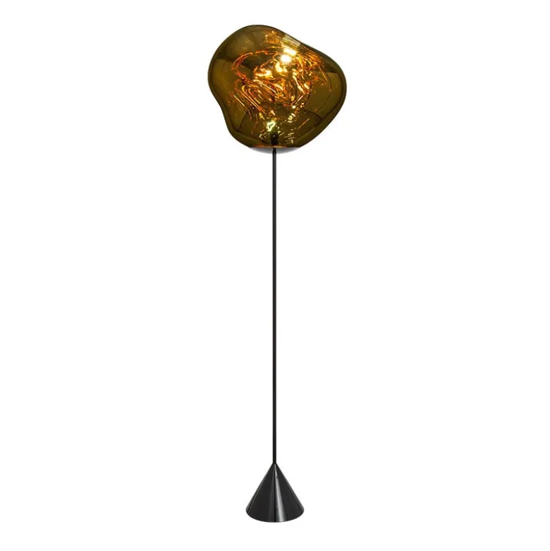Melt Cone Slim golvlampa guld