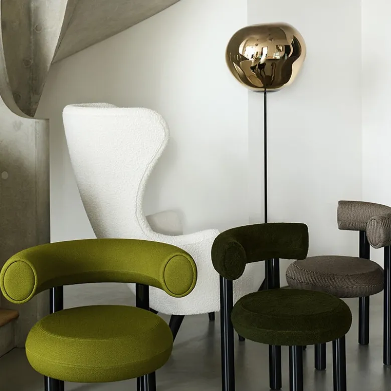 Melt Cone Slim golvlampa guld