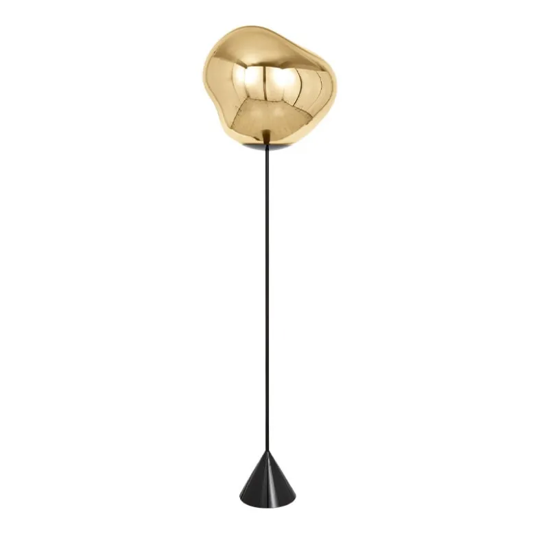 Melt Cone Slim golvlampa guld