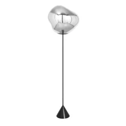 Melt Cone Slim golvlampa silver