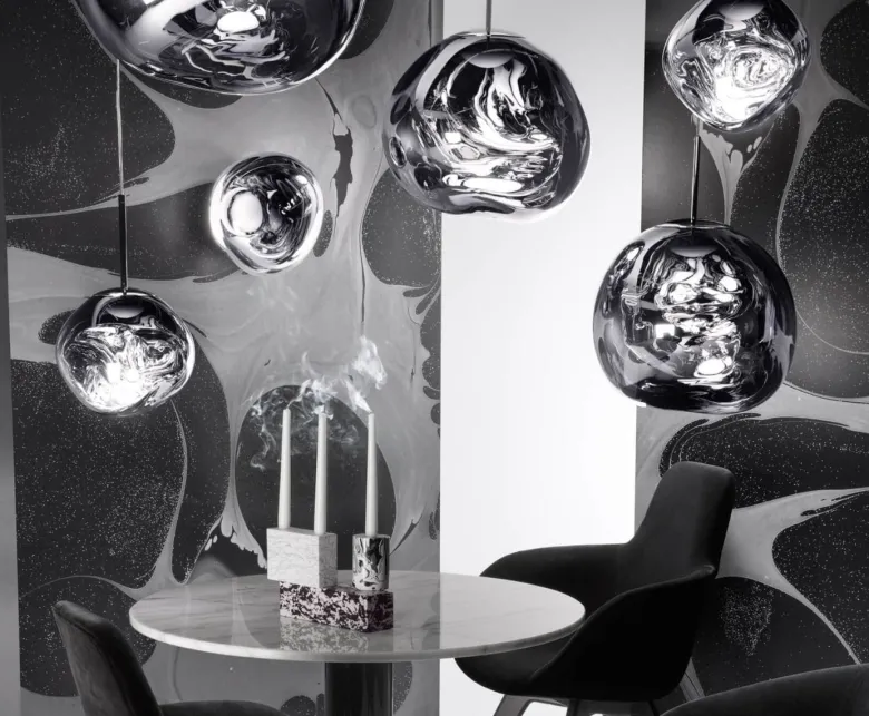 Melt mini taklampa silver