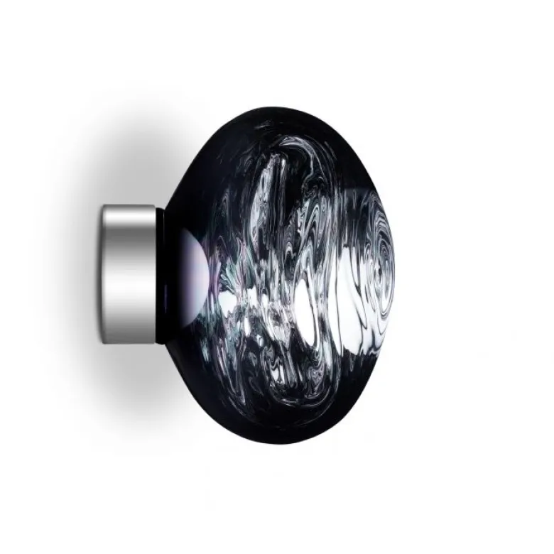 Melt Surface mini plafond/vägglampa silver