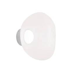 Melt Surface mini plafond/vägglampa opal/silver