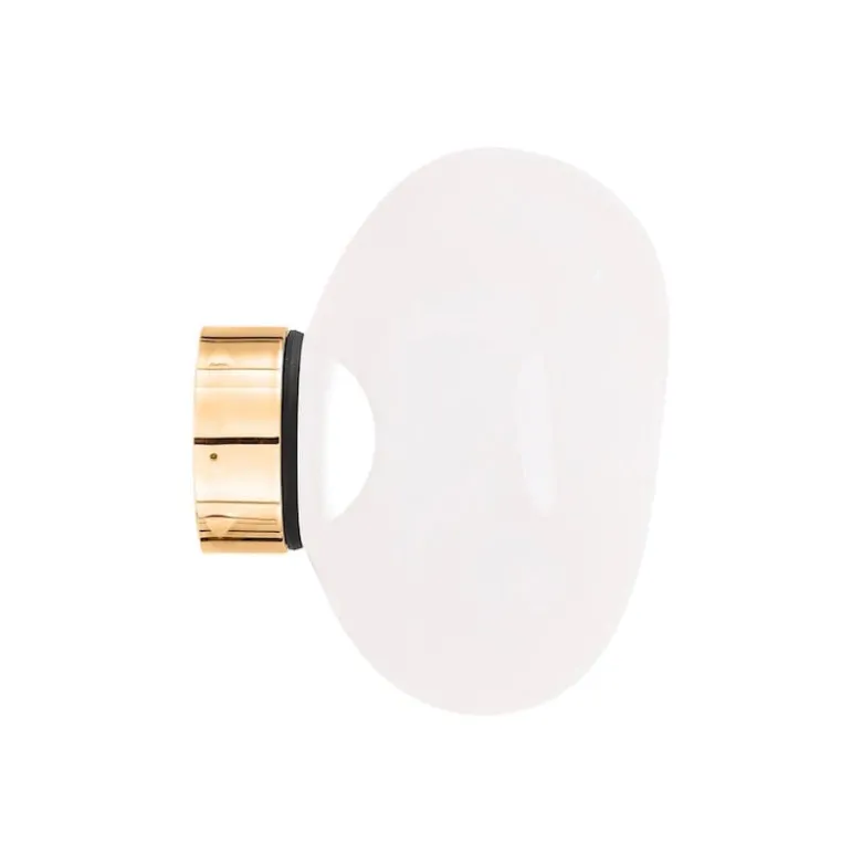 Melt Surface mini plafond/vägglampa opal/guld