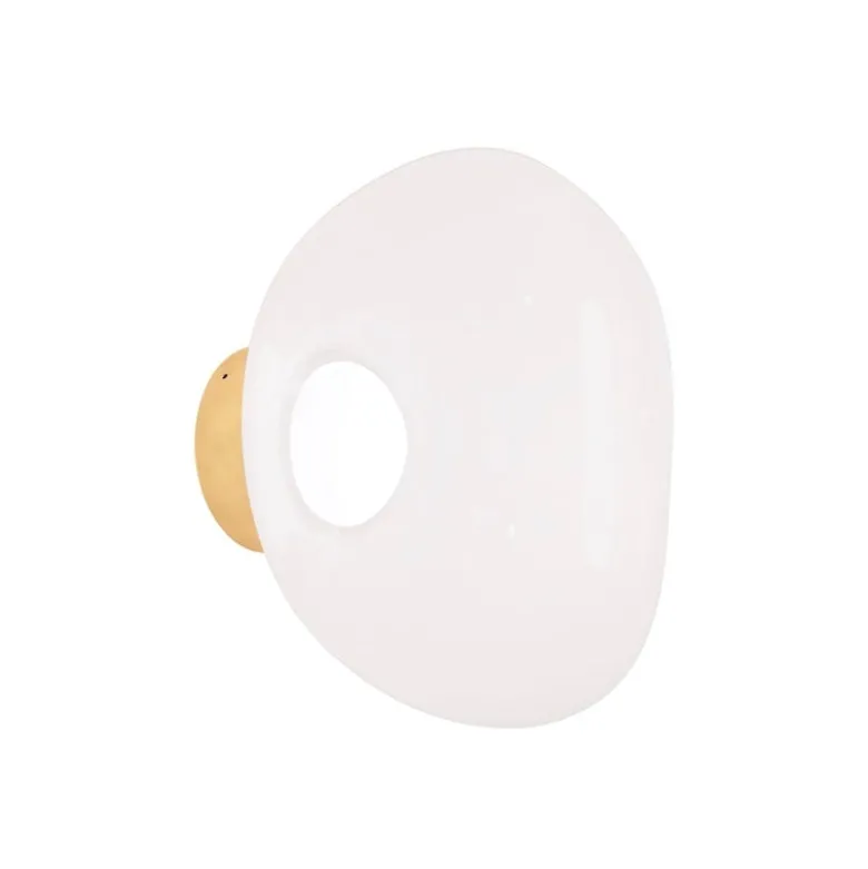 Melt Surface mini plafond/vägglampa opal/guld