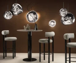 Melt taklampa silver