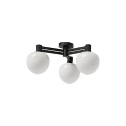 Memoir 120 III plafond svart/opalglas
