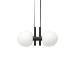 Memoir 120 II taklampa svart /opalglas