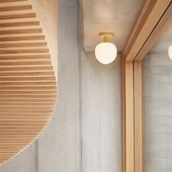 Memoir 120 plafond mässing /opalglas