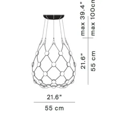 Mesh Ø55 D86C551 Taklampa