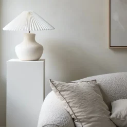Mia lampfot Elfenbensvit