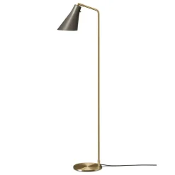 Miller golvlampa umbragrå/mässing