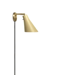 Miller vägglampa ljus sand/mässing