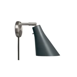 Miller vägglampa skiffergrå/stål