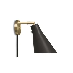 Miller vägglampa svart/mässing