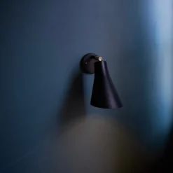 Miller vägglampa svart/mässing