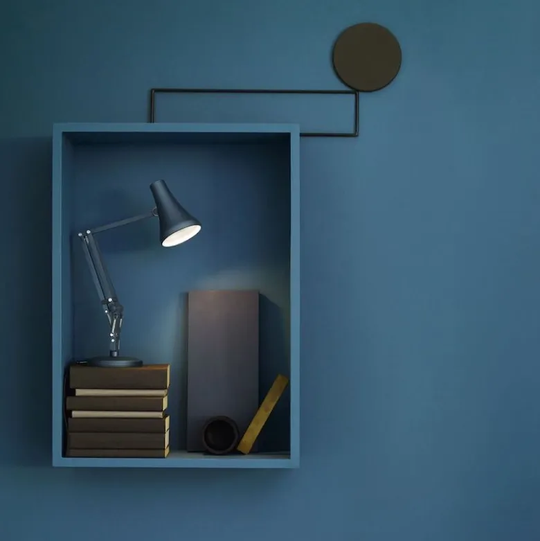 90 Mini Mini bordslampa Steel Blue & Grey