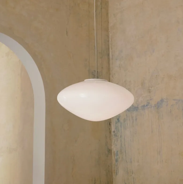 Mist AP20 taklampa vit/opalglas