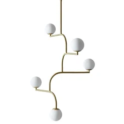 Mobil 100 Taklampa mässing/opal