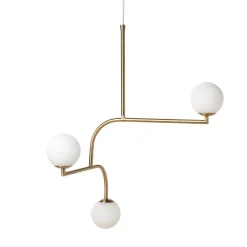 Mobil 70 Taklampa mässing/opal