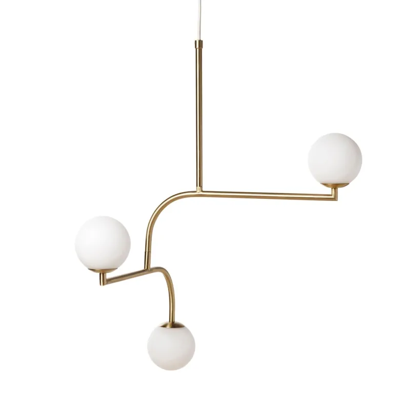 Mobil 70 Taklampa mässing/opal