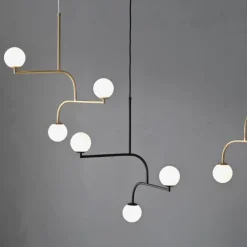 Mobil 70 Taklampa mässing/opal