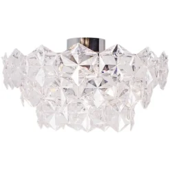 Monarque plafond Ø51cm Krom/klar