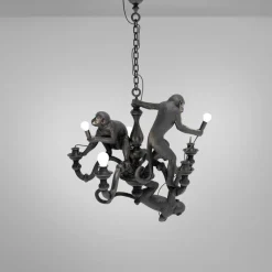 Monkey chandelier taklampa svart