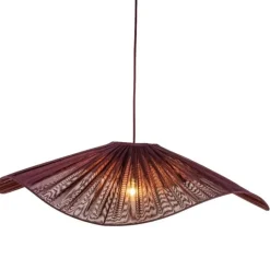 Monstera Ø78 lampskärm nivi plommon