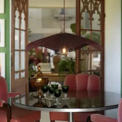 Monstera Ø78 lampskärm nivi plommon
