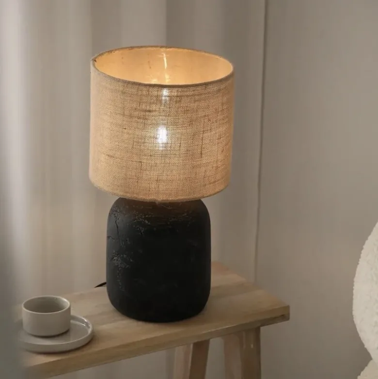 Montagna 45cm bordslampa svart/natur