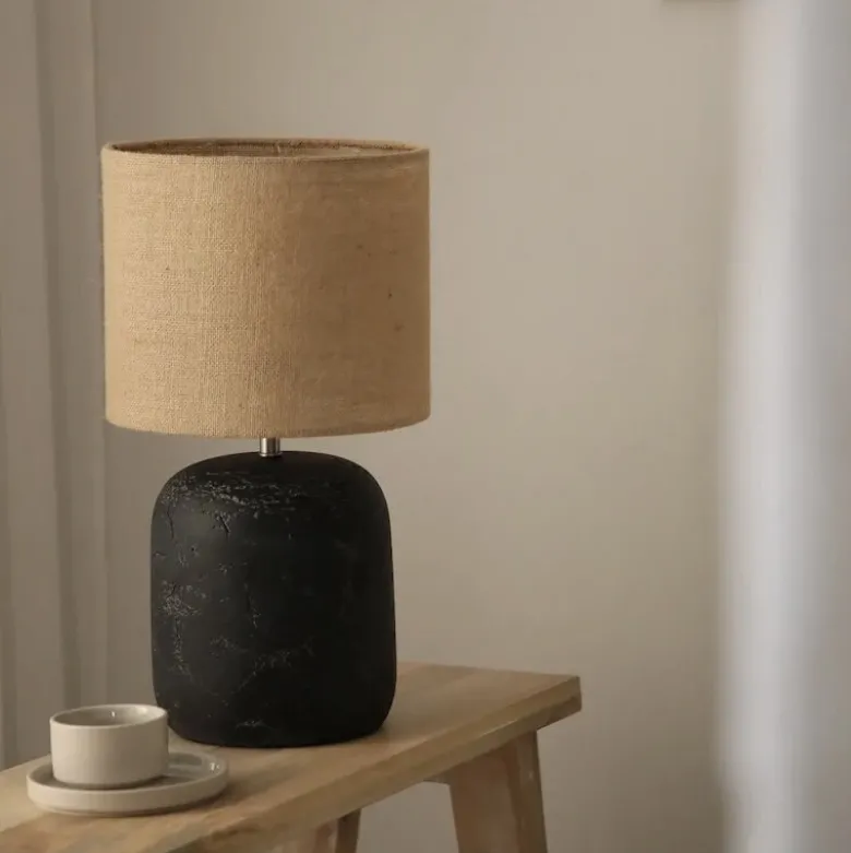 Montagna 45cm bordslampa svart/natur