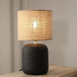 Montagna 32cm bordslampa svart/natur