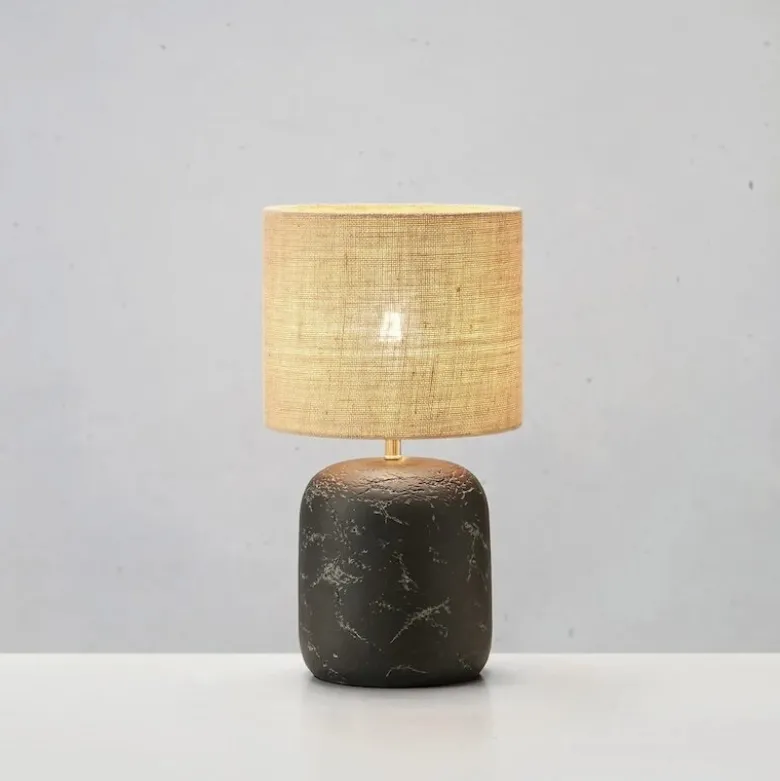 Montagna 32cm bordslampa svart/natur
