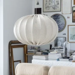 Moon Ø58 lampskärm rotan offwhite
