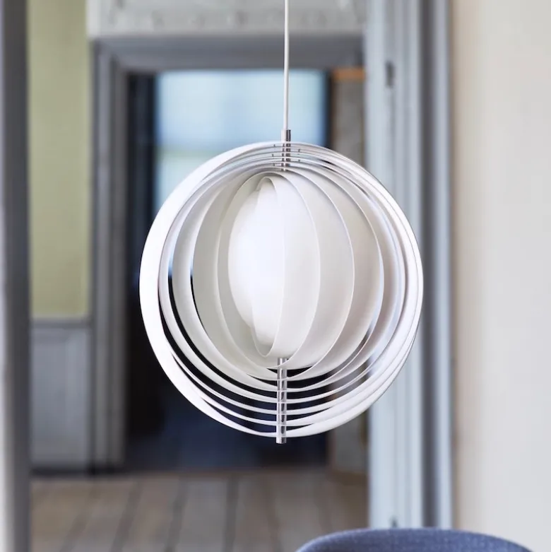 Moon large Taklampa Vit