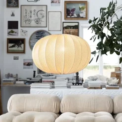 Moon Ø78 taklampskärm rotan offwhite