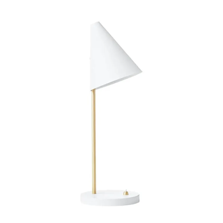 Mosaik bordslampa vit