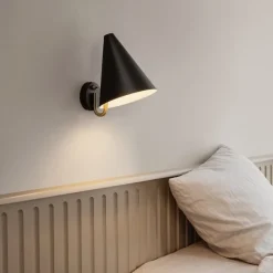 Mosaik vägglampa svart
